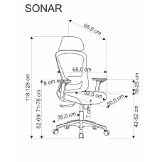 Ergonomisks biroja krēsls SONAR